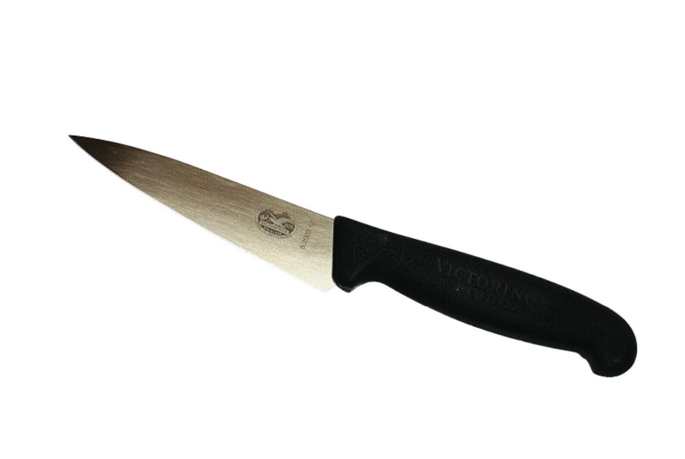 Victorinox Chef Knife 5" Straight Edge Blade Black Fibrox Handle 5.2003.12