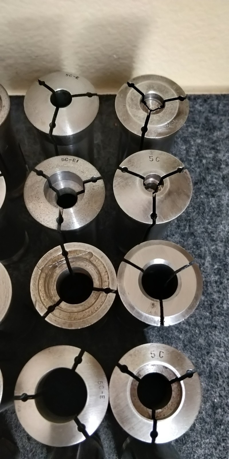 5C COLLET Lot E EMERGENCY COLLETS 25 PIECE SET