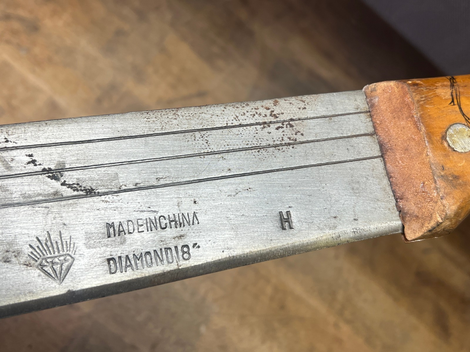 Diamond18 machete - Vintage made in China , 18" blade Diamond 18, 24" Chopper