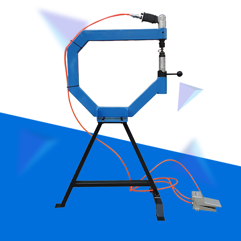 Industrial Pneumatic Planishing Hammer with Stand, Pedal & 1-3" Anvils