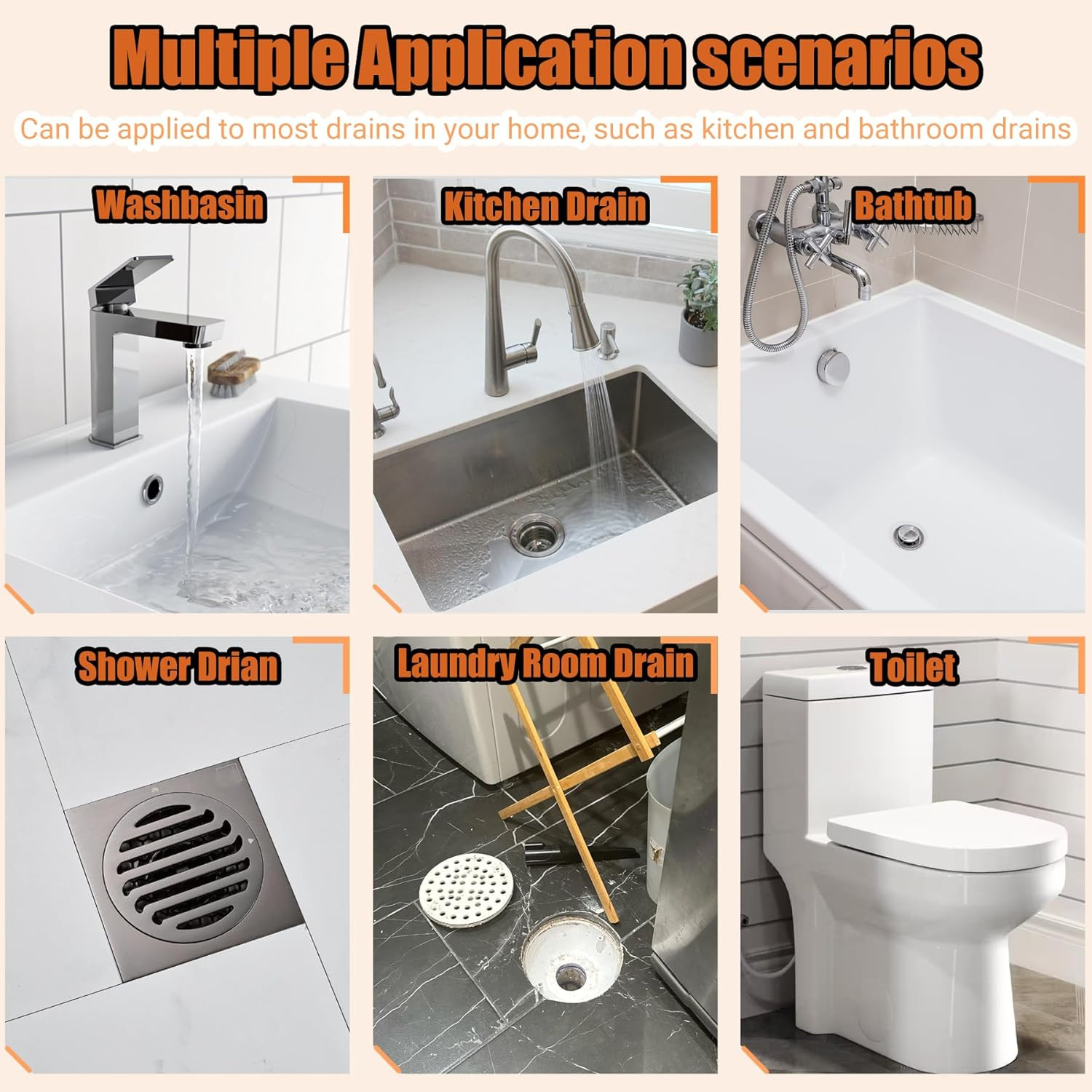 Drain Hair Catcher 20 Inch Drain Snake Shower Drain Hair Trap Clog Remover Lot