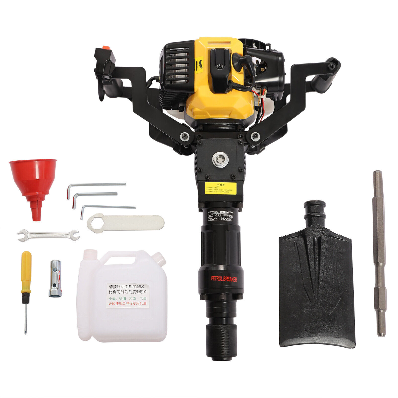 2 Stroke 33CC Gas-Powered Excavator Garden Tree Digger Shovel Digging Machine