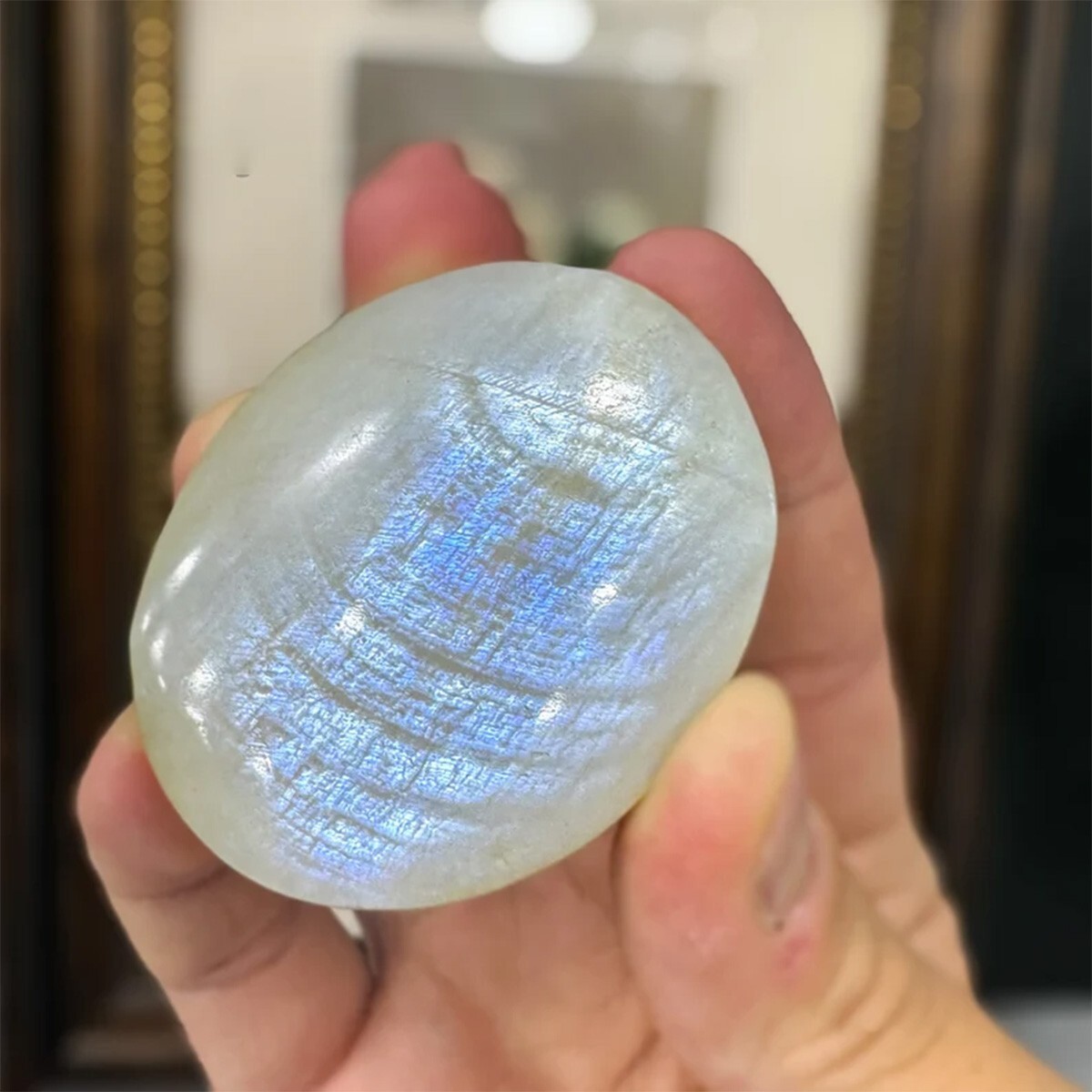 2" Large Moonstone Tumbled Stone Mineral Specimen Crystal Healing Reiki Gifts