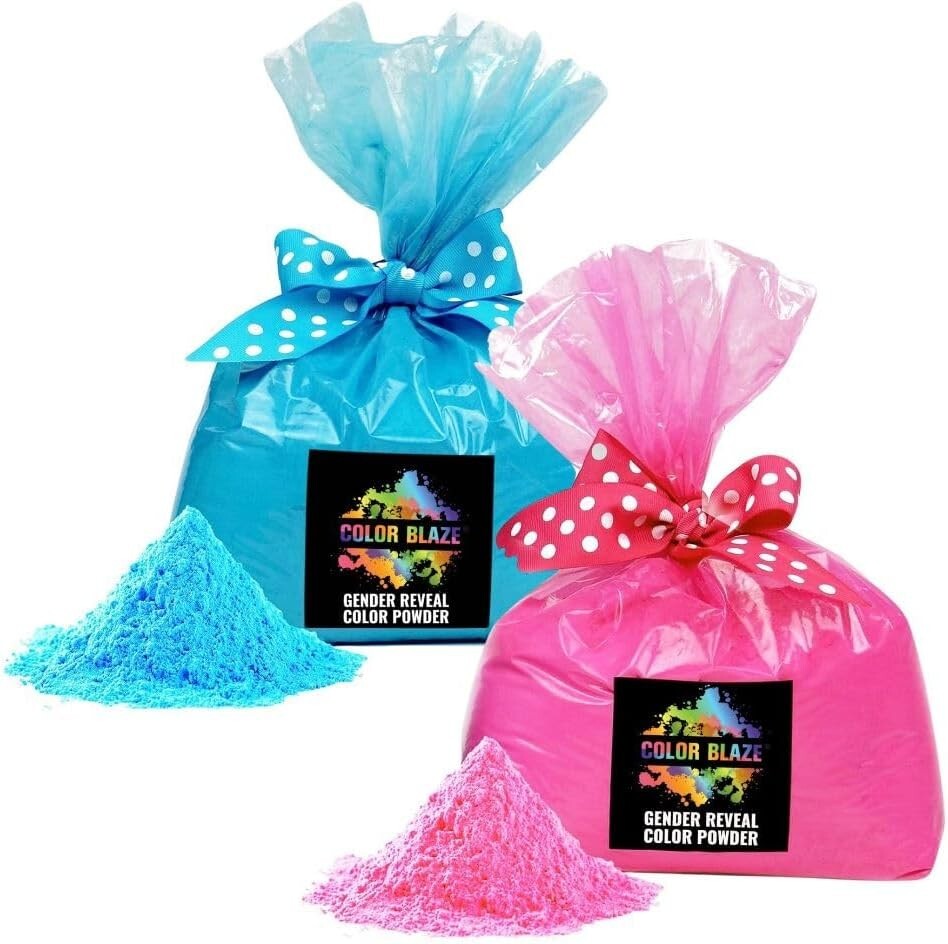 Color Blaze Baby Gender Reveal  - 5lb Pink & 5lb Blue - Color Powder Combo Pack