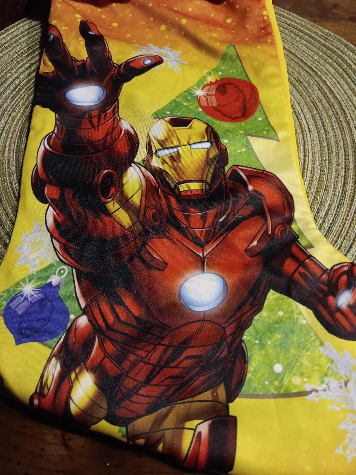 Marvel Avengers Christmas Stocking Happy Holidays Ruz Embroidery