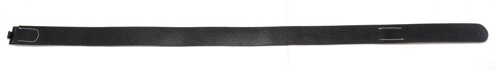 German WW2 M31 Combat Field Equipment Black Leather Belt 130 cm