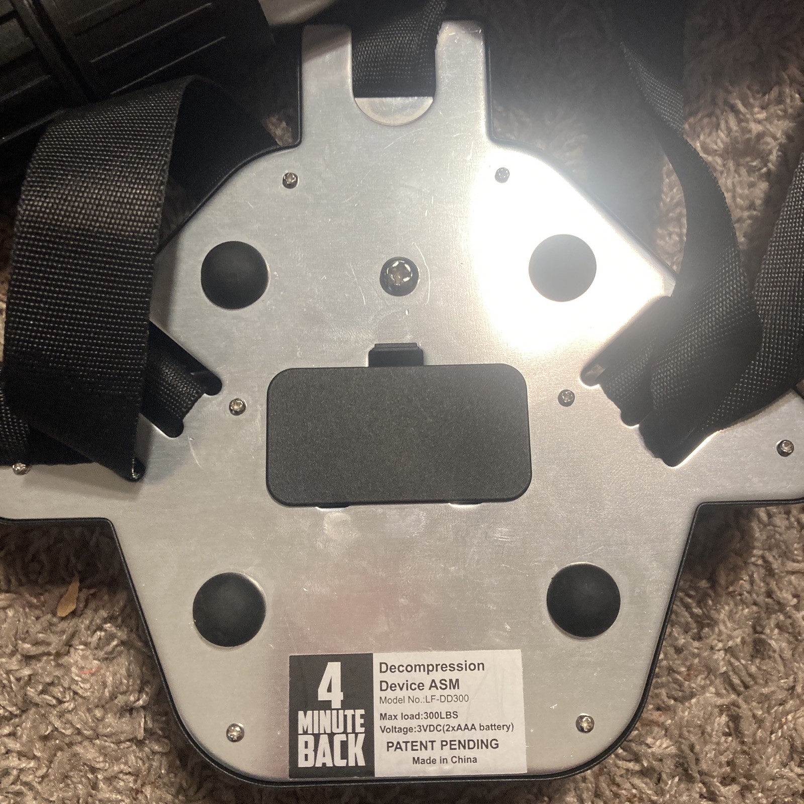 4 Minute Back Relief: Portable Decompression Device, Spinal & Lower Back.