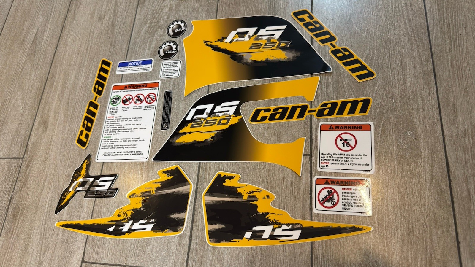 Can Am DS 250 - Full Graphics Decals Kit 🚀