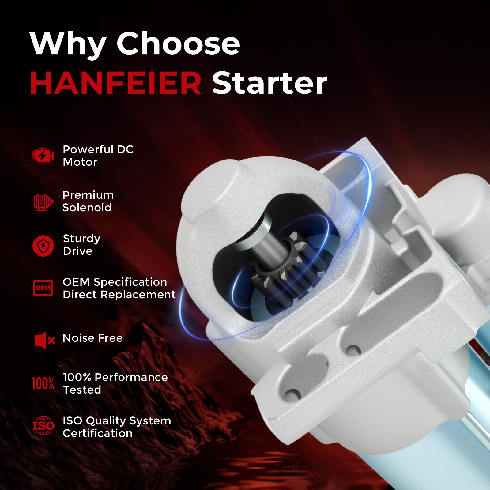 6494 Starter For Chevrolet Silverado 5.3L C15002004-2008 89018123 410-12257