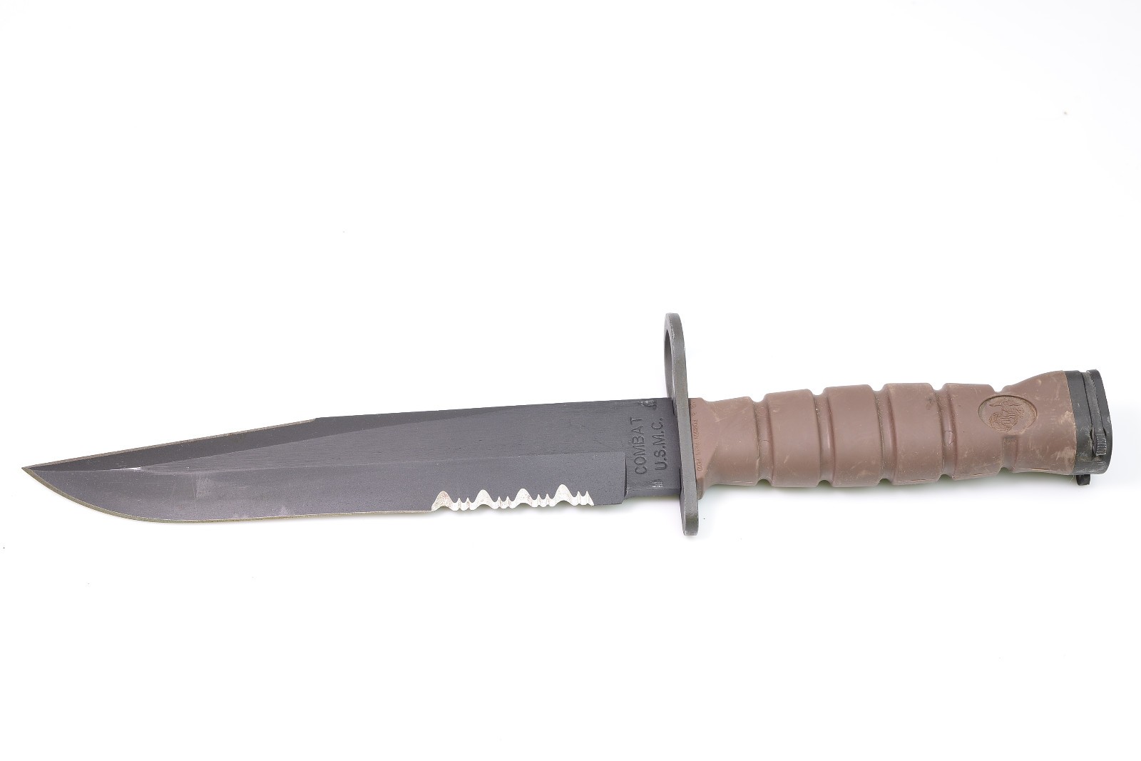 Vintage OKC 3S Survival Camping Hunting Knife Genuine + Scabbard Ontario Co USA