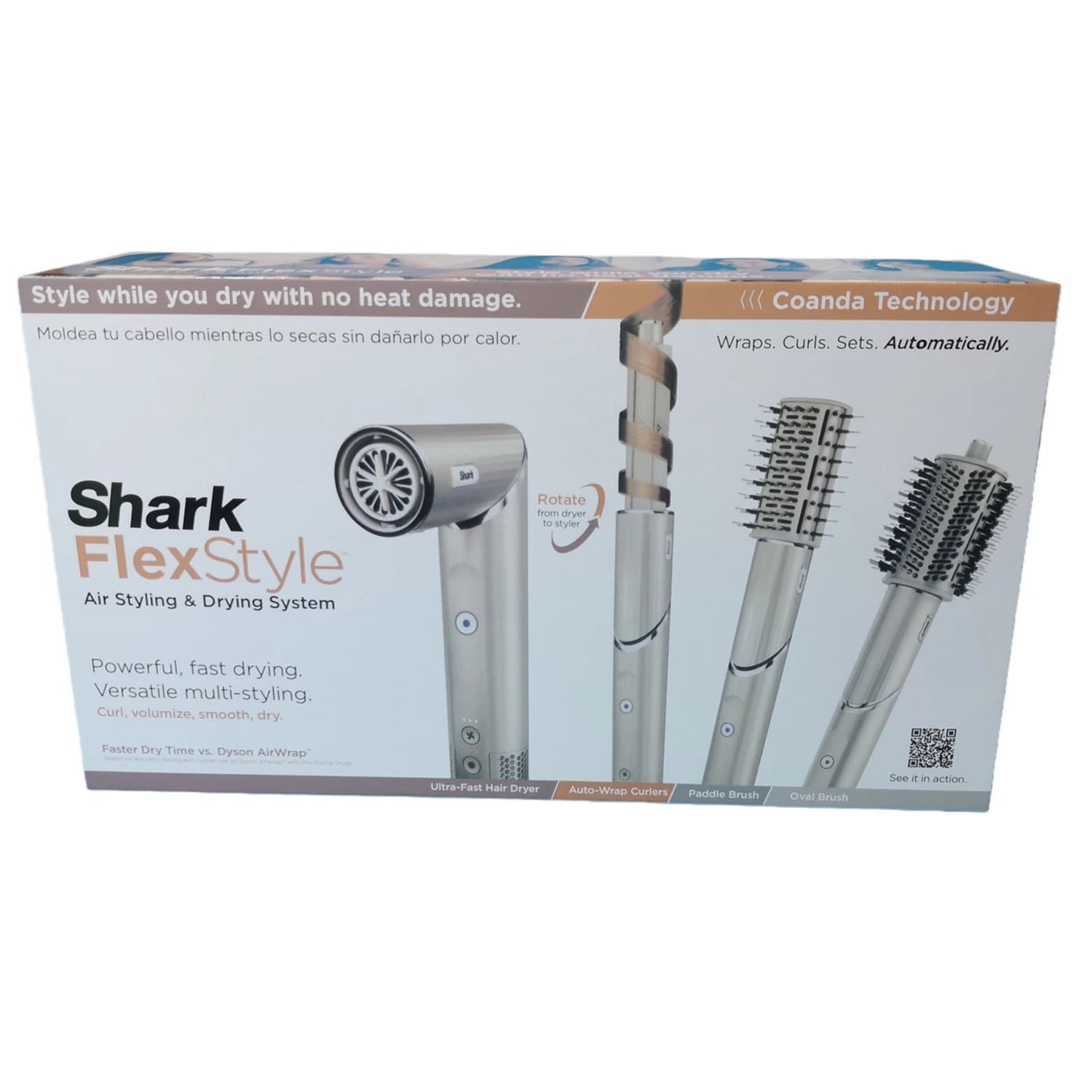 Shark Flex Style 1300W Air Styling & Drying System - Stone (HD430) Open STOCK US