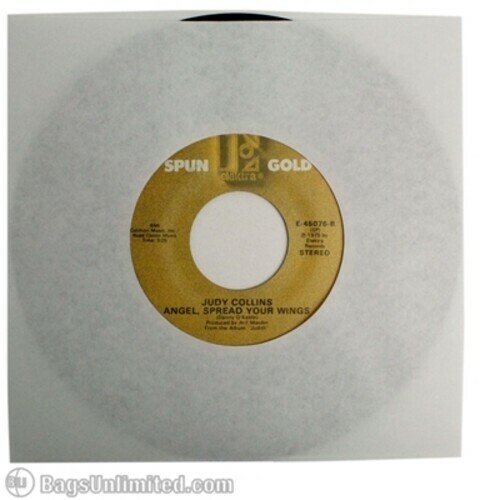 Bags Unlimited S7WR - 7 Inch 45 RPM Paper Record Sleeve - 100 Count (White) [New