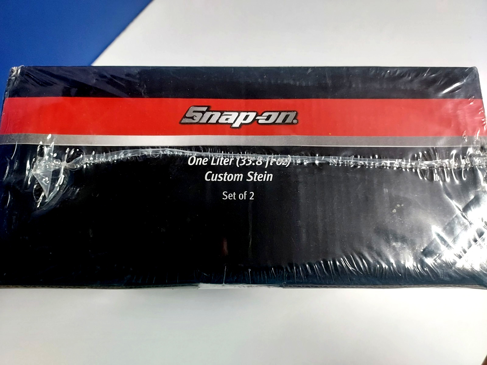 Snap On Tools Custom 1liter Stein Set Of 2 New/Sealed 33.8fl oz. = 1 liter