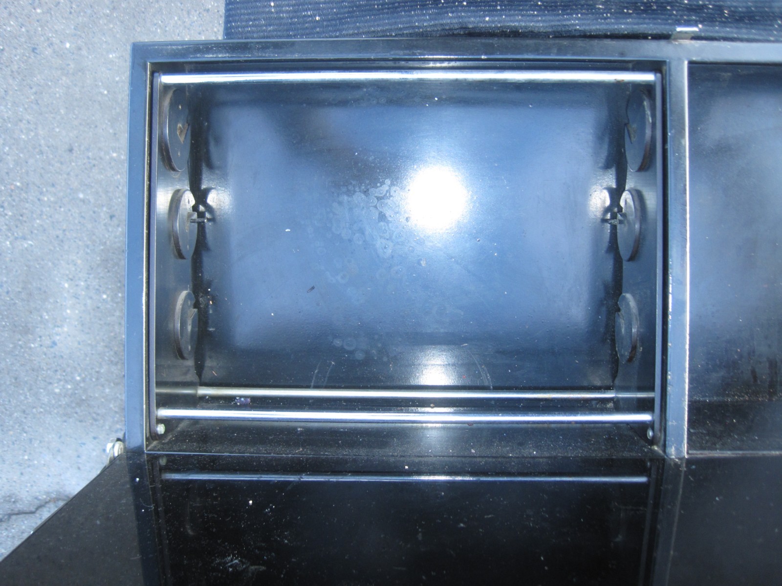 Antique Medical Podiatry Dental Metal Glass Cabinet w/ Bottles Electric Bosworth