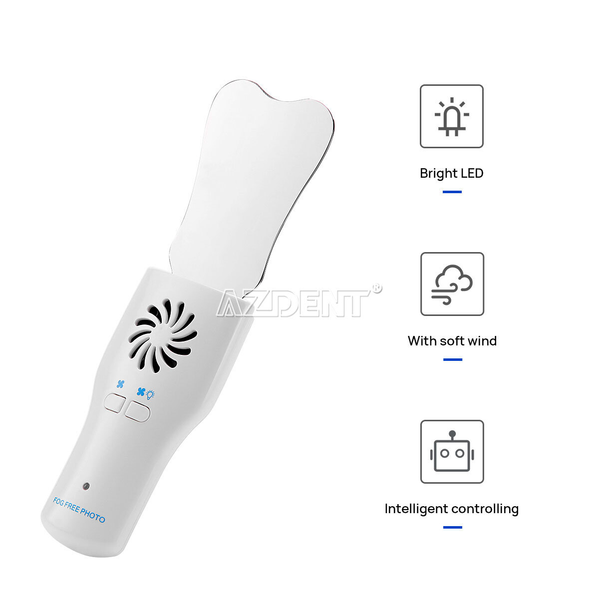 Dental Defog Mirrors Anti-fog Mirrors with Light Intraoral Photography Reflector