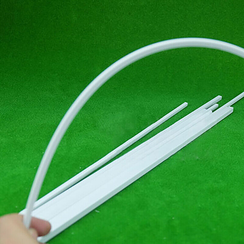 250mm Square Solid Rod Bar ABS Styrene Plastic DIY Modeller Building 9 Sizes