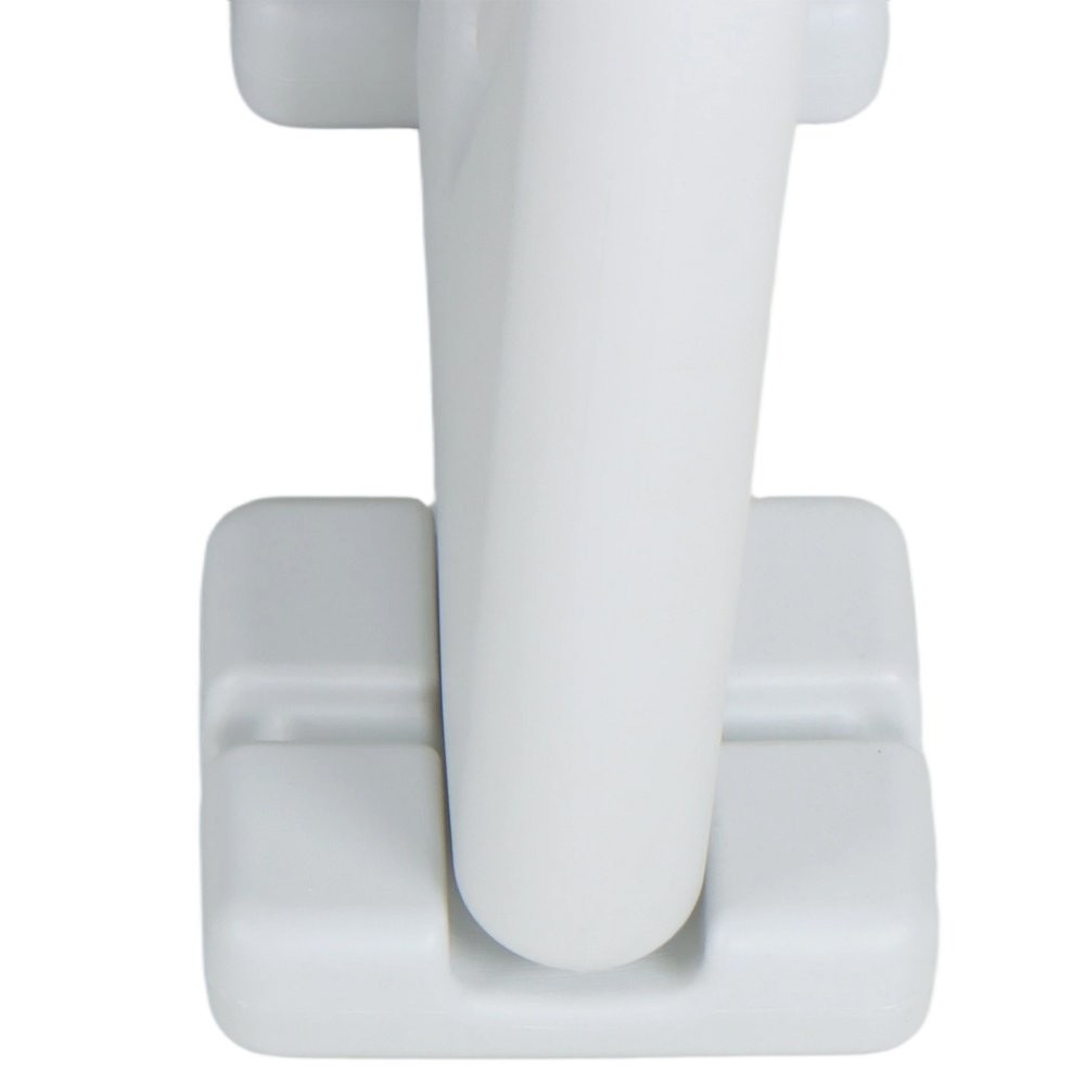 White Swimming Pool Ladder Heavy-Duty 4 Step Above Ground w/ Handrails Plastic