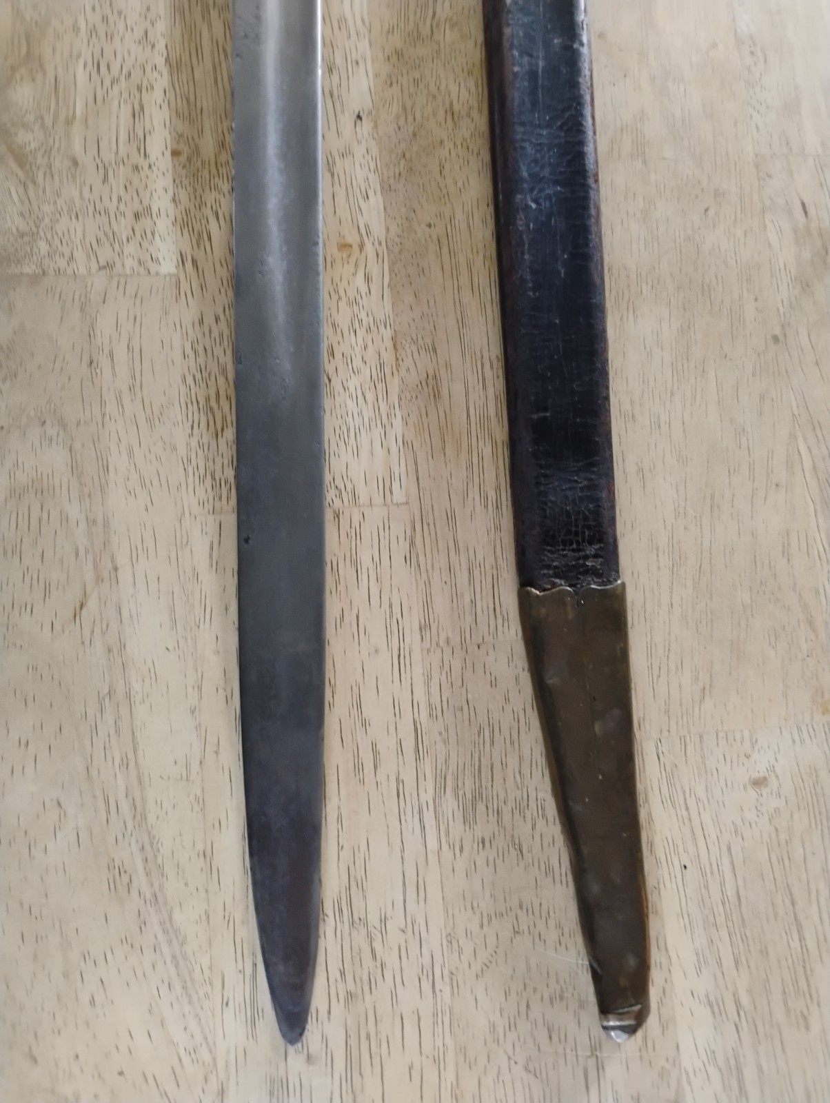 GERMAN SWORD RARE POLICE BRIQUET SHORT SWORD w/SCABBARD ARGENTINA CONTRACT