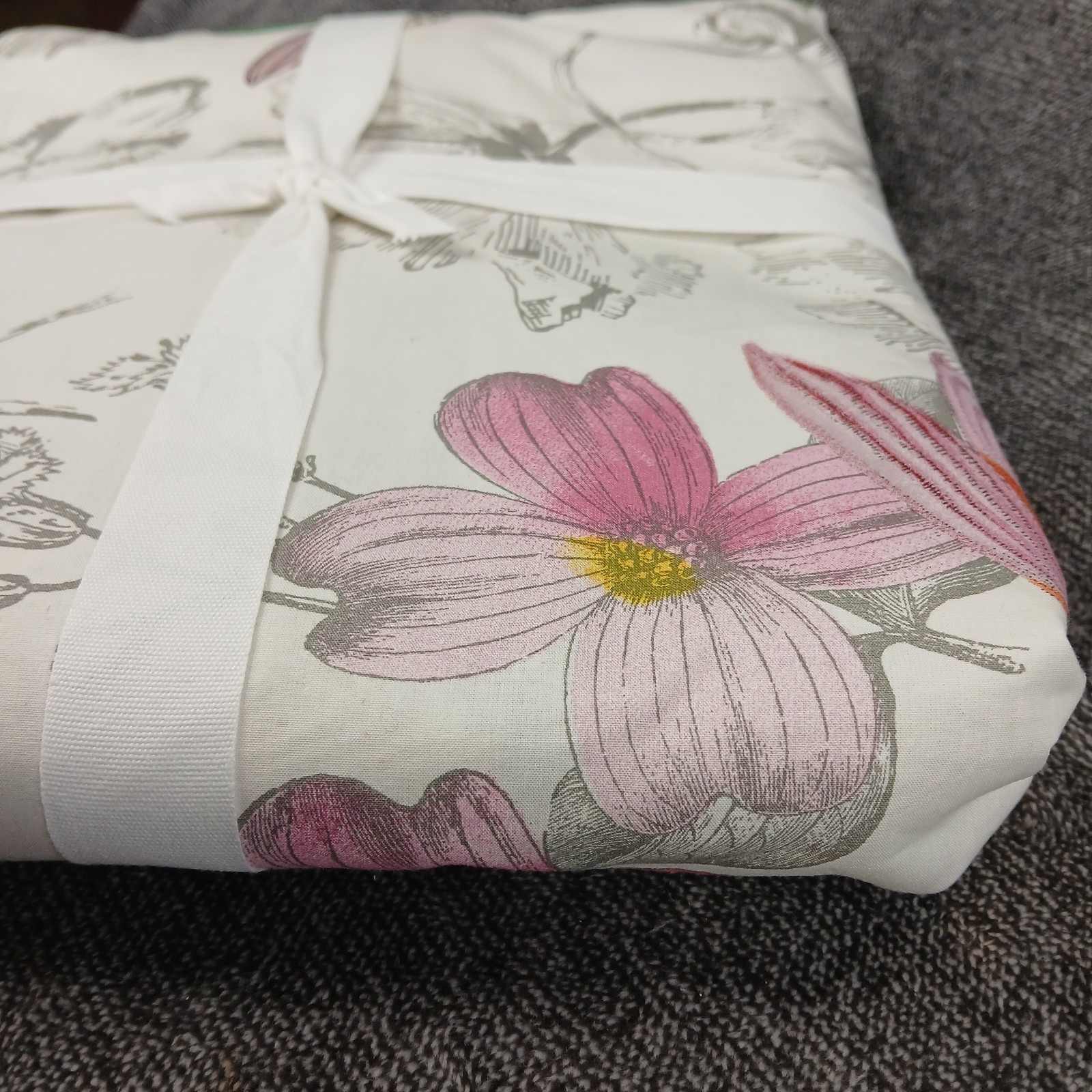 Pottery Barn Reversible Hummingbird Butterfly Duvet Cover Queen/Full Cotton New