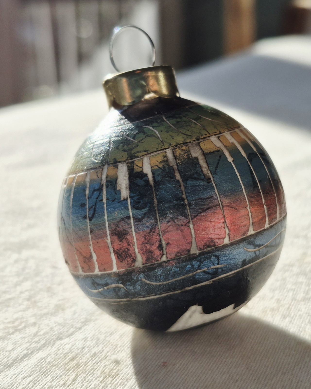 Vintage Native American Navajo Horsehair Ornament Signed