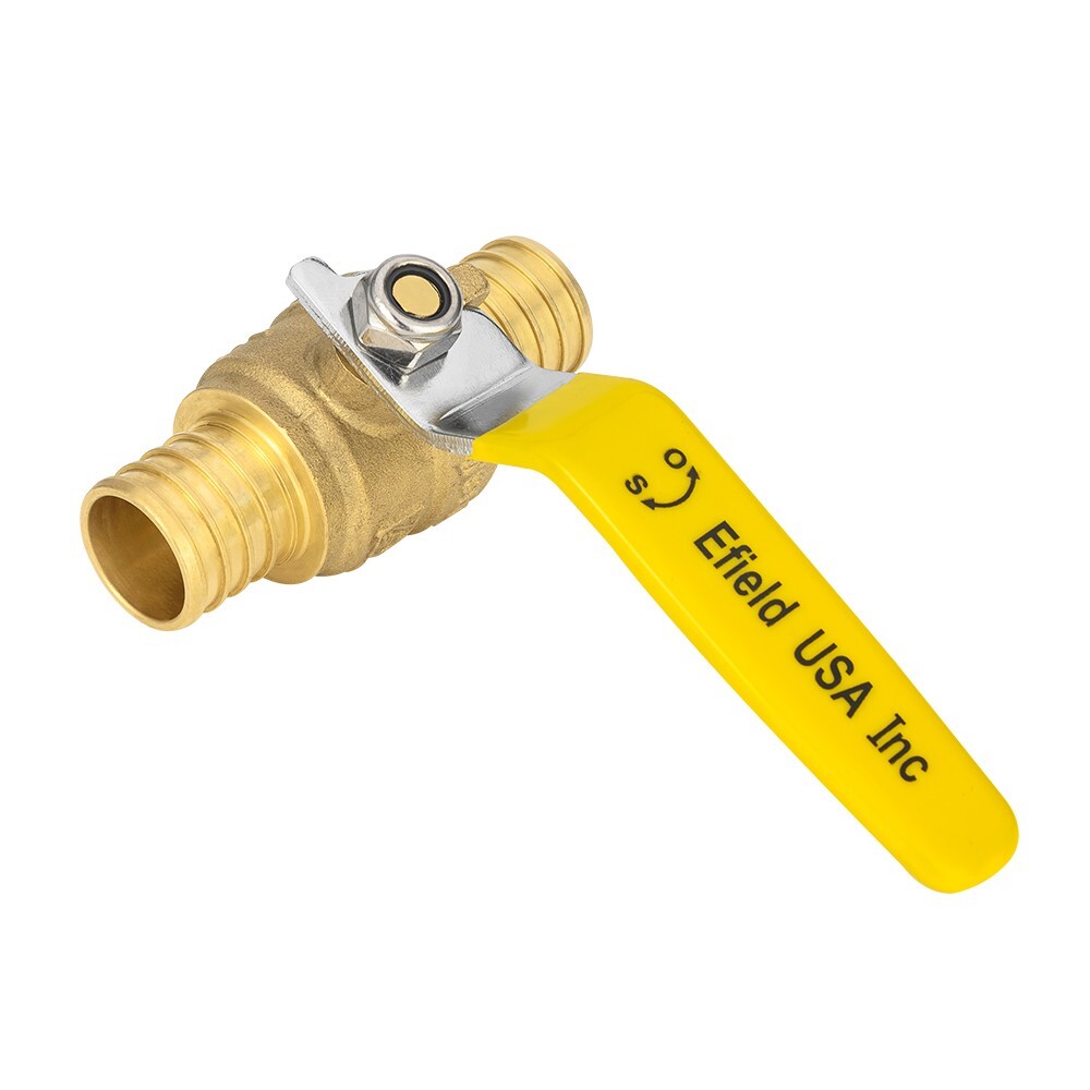 EFIELD 10 PCS 1-INCH CRIMP PEX FULL PORT SHUT OFF BALL VALVE , LEAD FREE