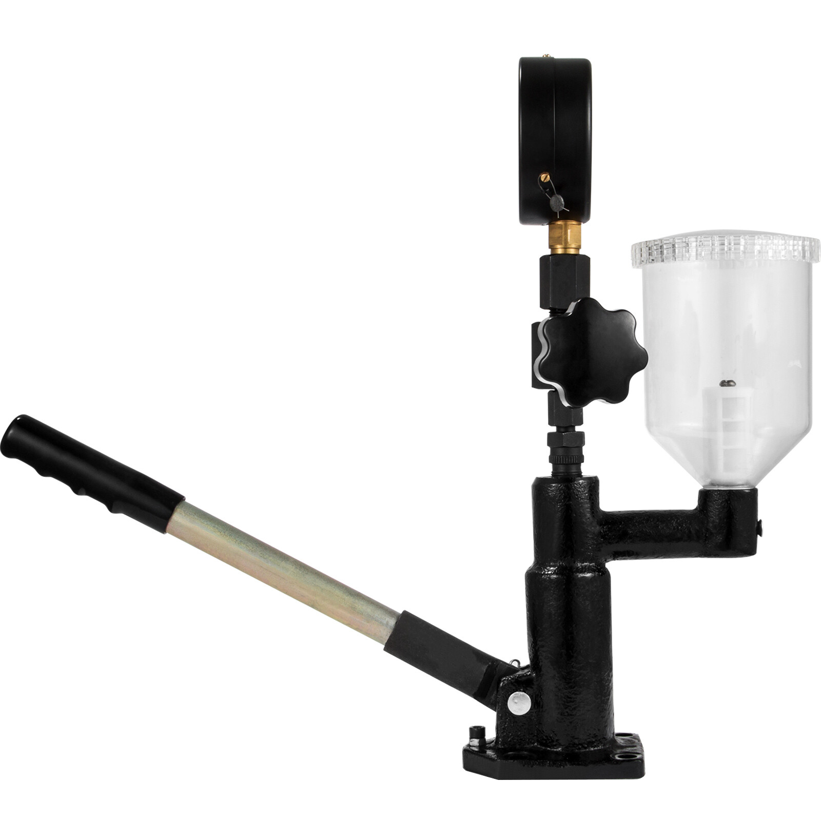 Diesel Injector Nozzle Tester Pop Pressure Quality Dual Scale Gauge W/Filter