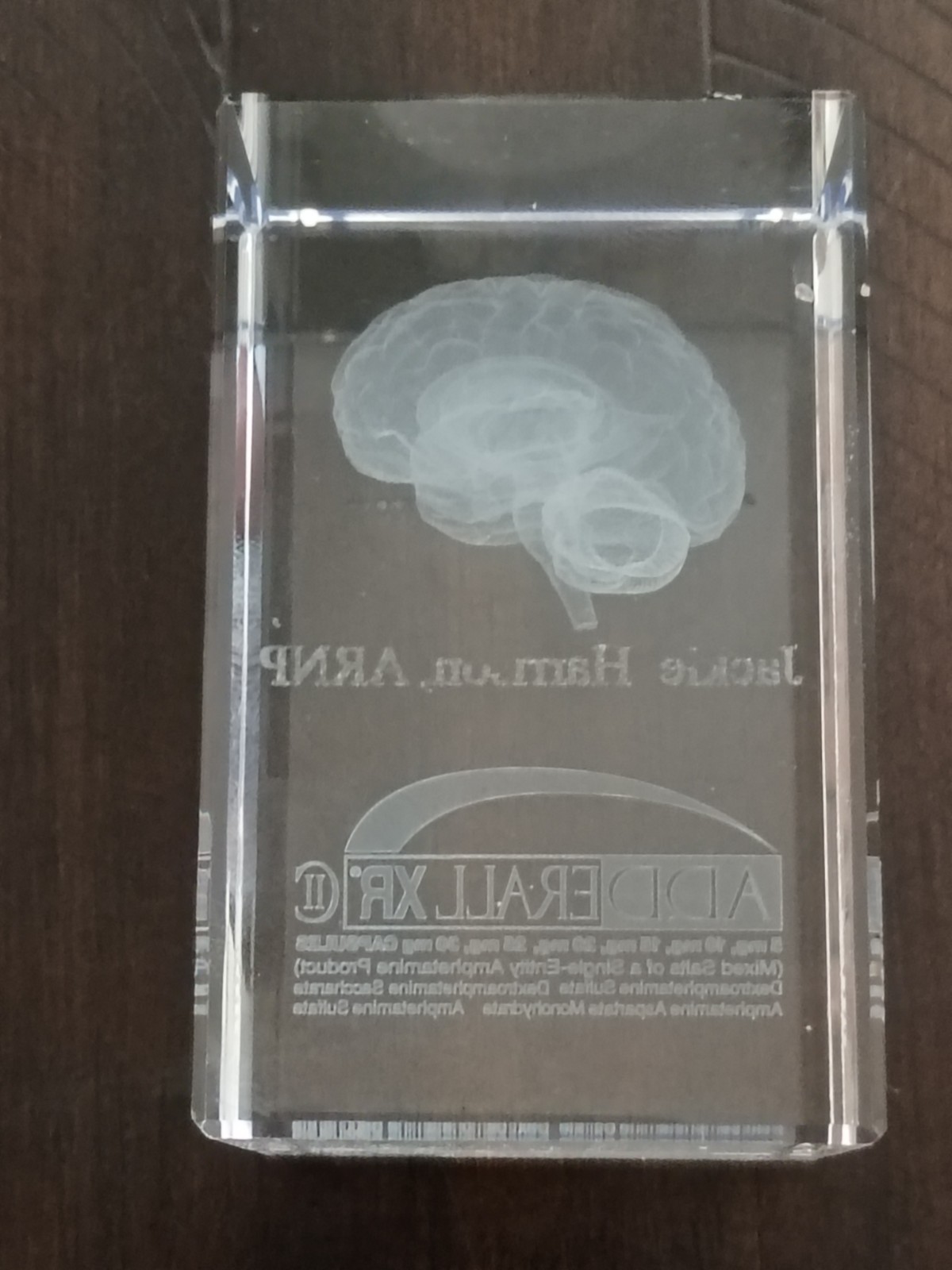 Adderall XR Glass Paperweight~Pharmaceutical Doctor Promo--RARE