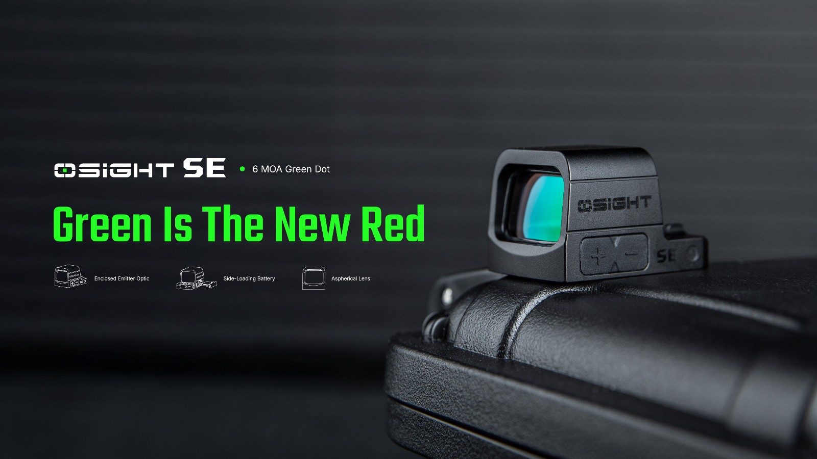 Olight Osight SE RMSc Footprint Enclosed 6 MOA Green Dot Sight