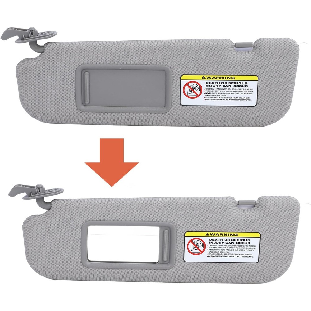 Pair Driver & Passenger Side Sun Visor Pair Set For 2012-2015 Hyundai Veloster