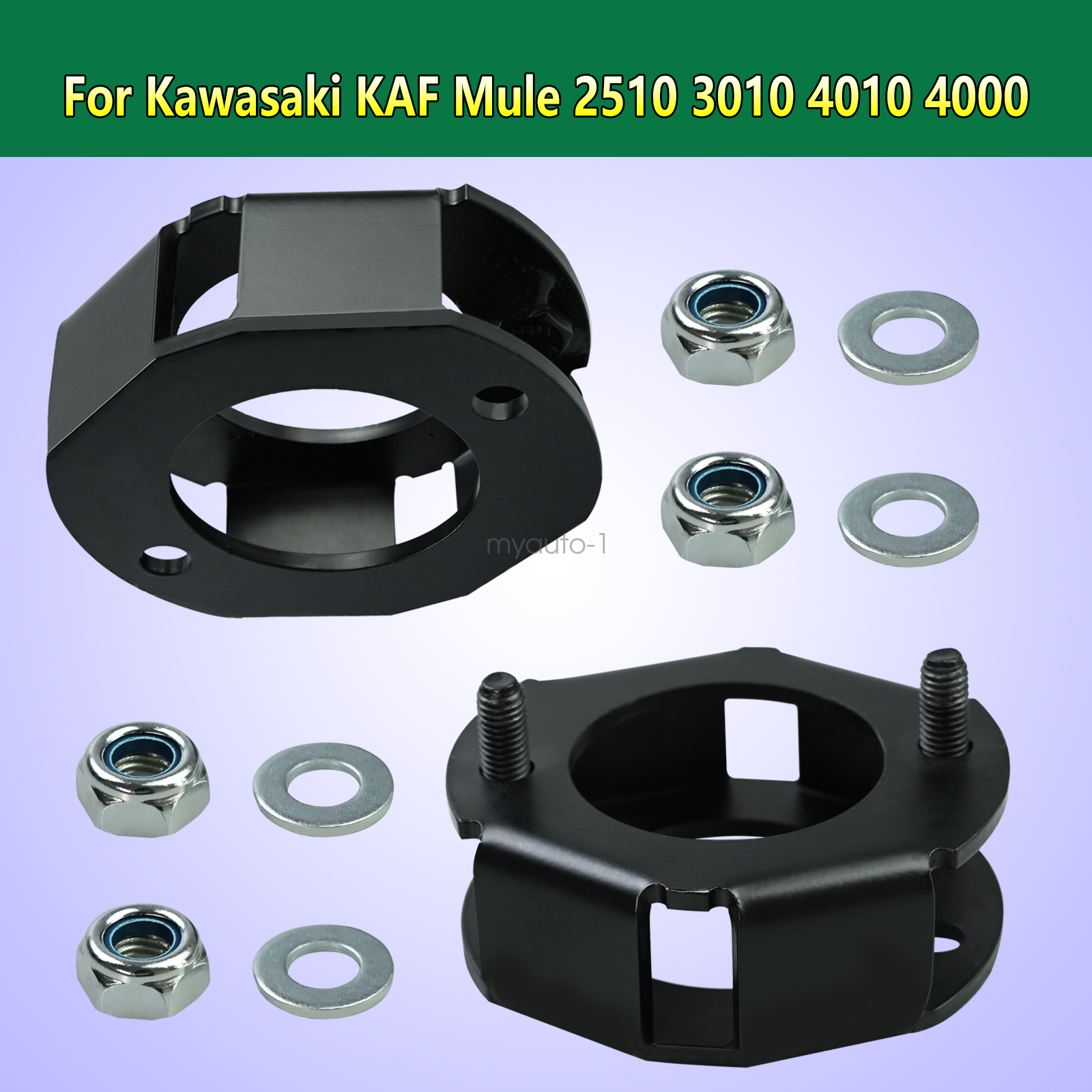 2" Front Lift / Leveling Spacer Kit For 90-21 Kawasaki Mule 2510 4000 4010 Serie