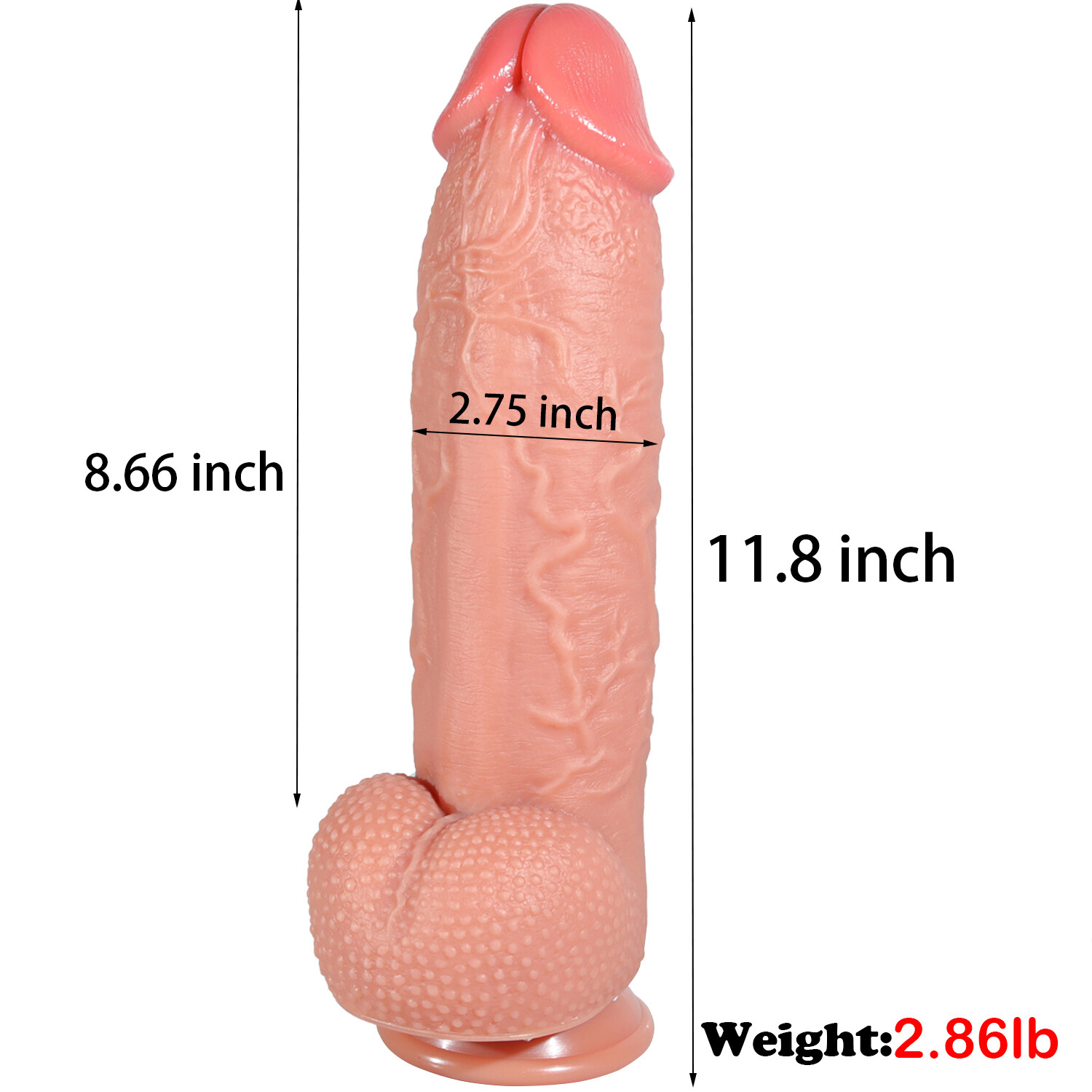 Liquid Silicone Realistic Huge Dildo Dong Suction Cup Women Sex Toys Thick Dick
