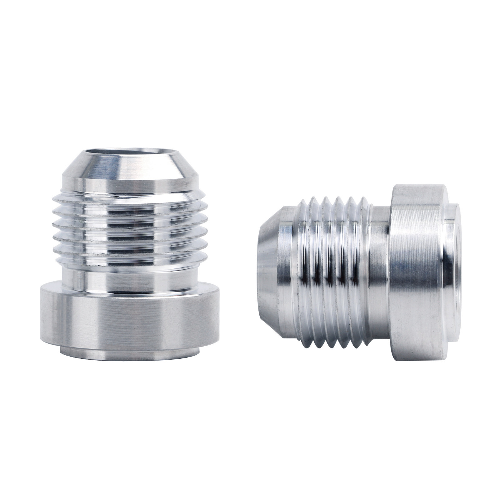 LokoCar Male 10AN Weld On Bung Fittings Adapter Kit AN10 Sealing Aluminum 2Pcs