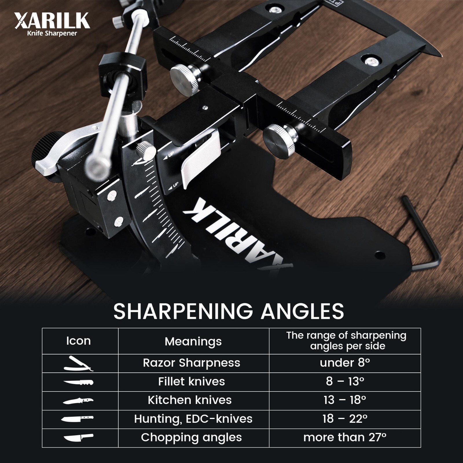 GEN3 Guided Knife Sharpening System, Aluminium | Professional knife sharpener