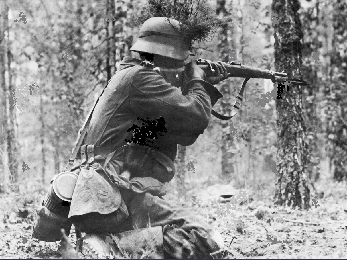 WW2 German helmet band / for camouflage / -BLACK-/ Band Only