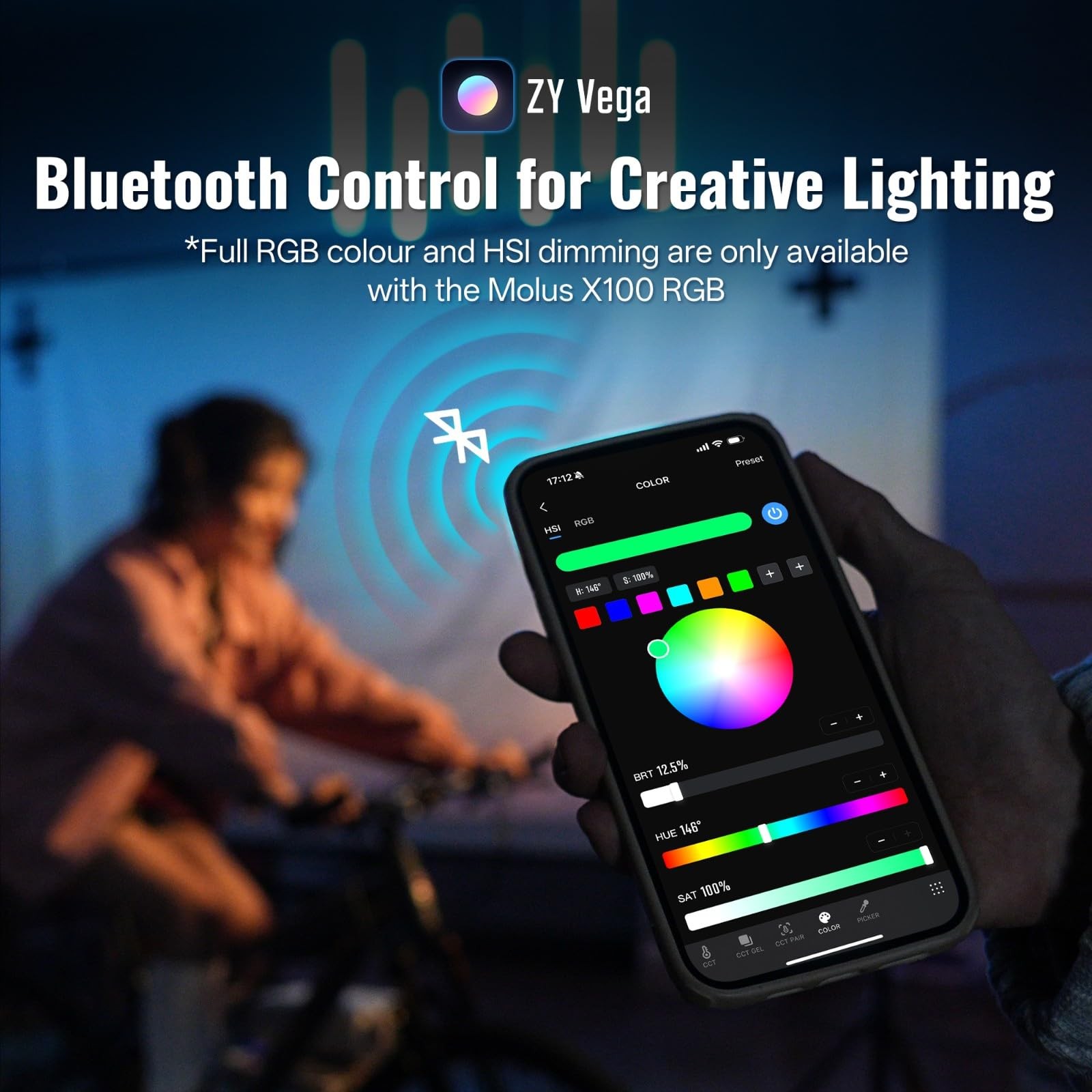 ZHIYUN MOLUS X100 RGB PRO V2 100W Full Color Portable RGB Video Light