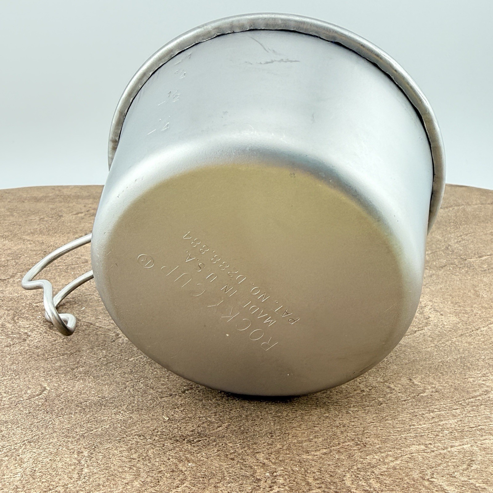 Vintage Rocky Cup Stainless Steel Made in USA 1c/250mL Camping Hiking Gorpcore J