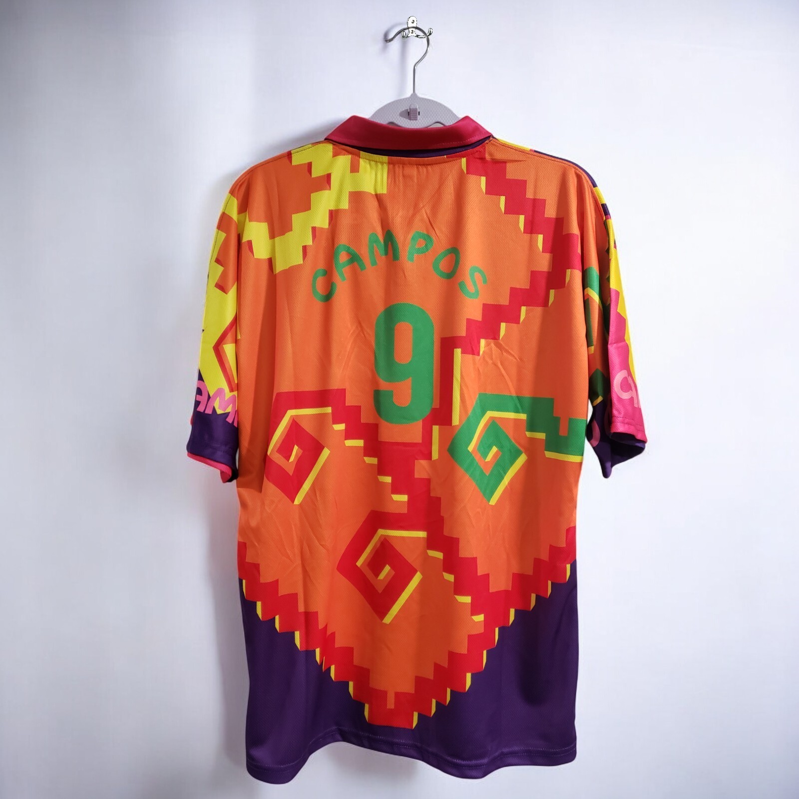 Jorge Campos # 9 Multicolor ORANGE/PINK/PURPLE NIKE RETRO - XXL
