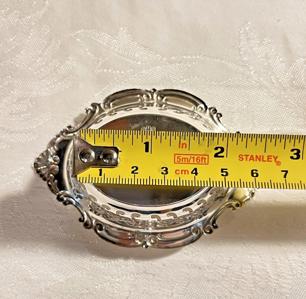 ONE Gorham Sterling Silver Nut Dish 23.5 Gr W/Mono. 3-3/4" X 2-1/2". A 4780