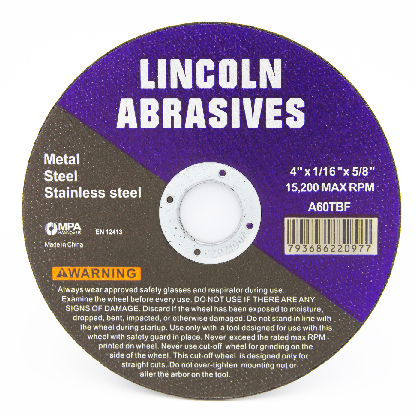 10 Pack 4" x 1/16" x 5/8" Cut off Wheels Stainless Steel Metal Cutting Discs