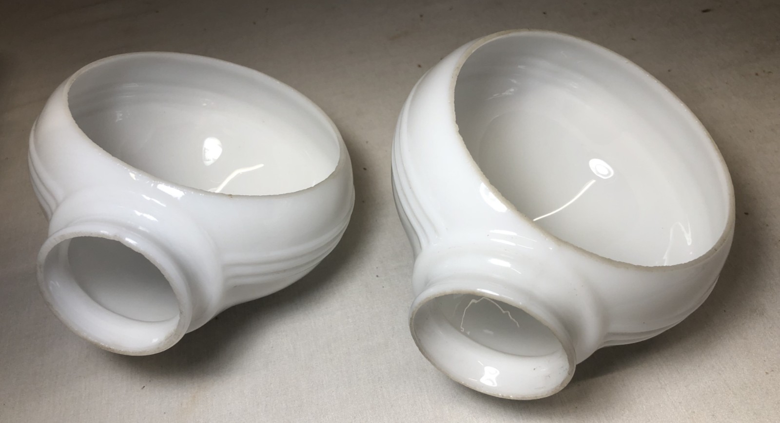 Antique Porcelain Wall Sconce Pair Vtg Light Fixture Ceramic Bath Art USA #J67