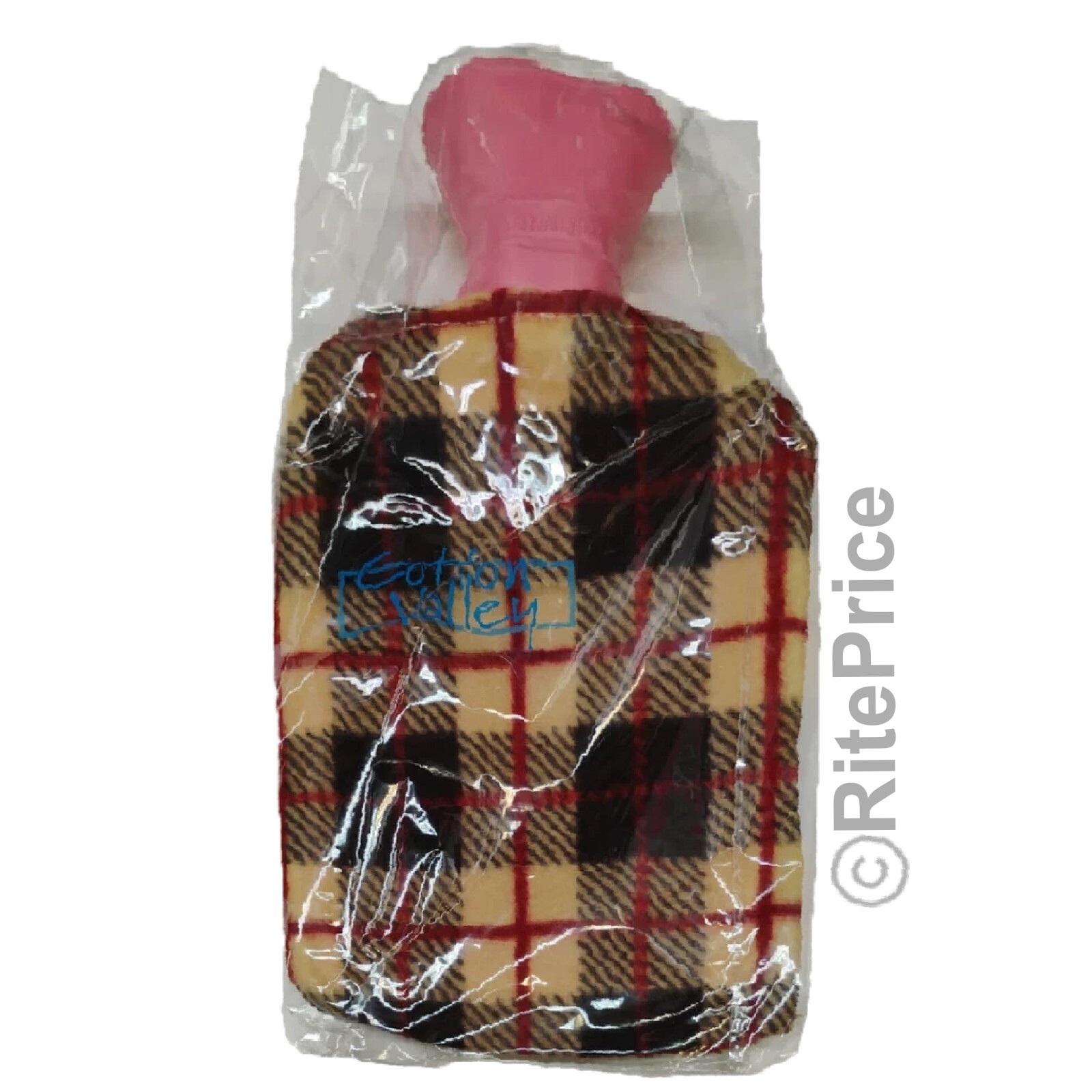 2000ml Hot Water Bottle with Plush Cover Rubber Bag For Pain Relief Warm Therapy