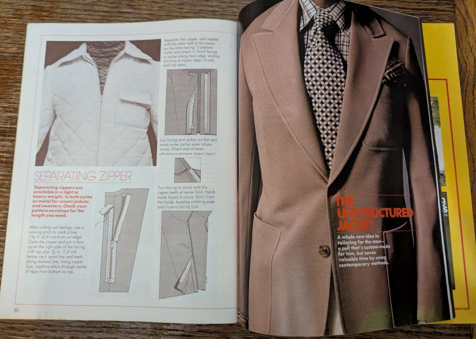 Vintage Simplicity's Sewing For Men and Boys 1973 Illustrated Sewing Techniques