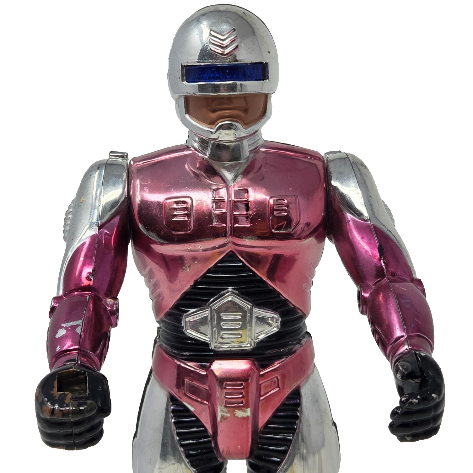 1990 Soma Sonic Man Robo Cop Knock Off Electronic Action Figure Works!