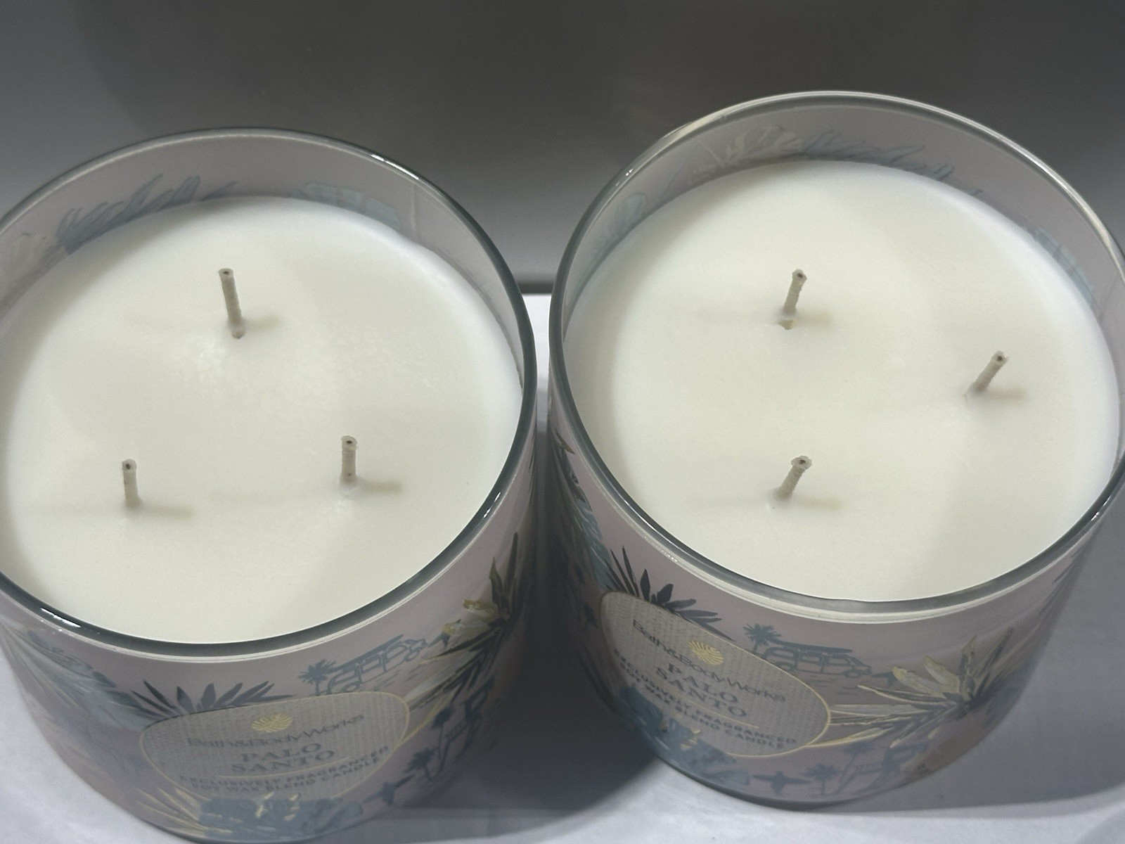 Bath & Body Works Palo Santo 3-Wick Candles x2 New SHIPS FREE