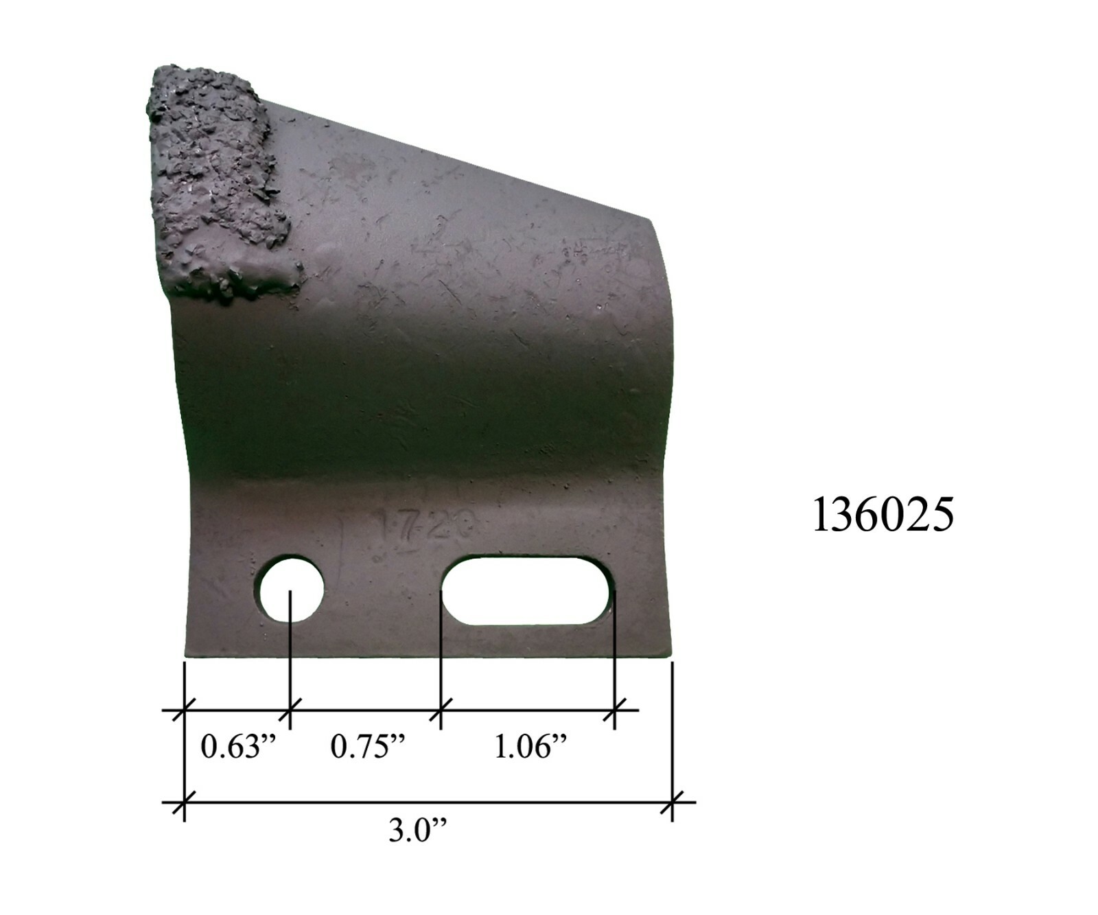 10RH + 10LH Cupped Trenching Teeth 136024 & 136025, fits 1.65", 1.75" Pitch