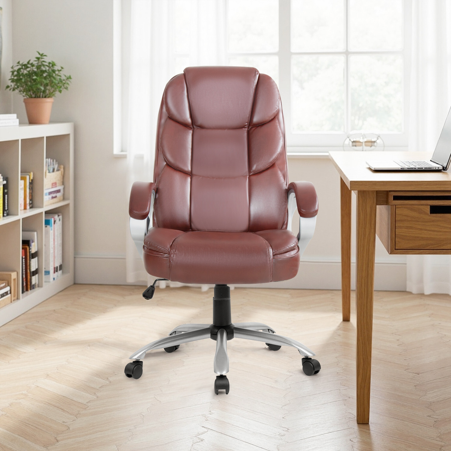 Office Chair Ergonomic High-Back Executive Desk Chair with Adjustable Swivel