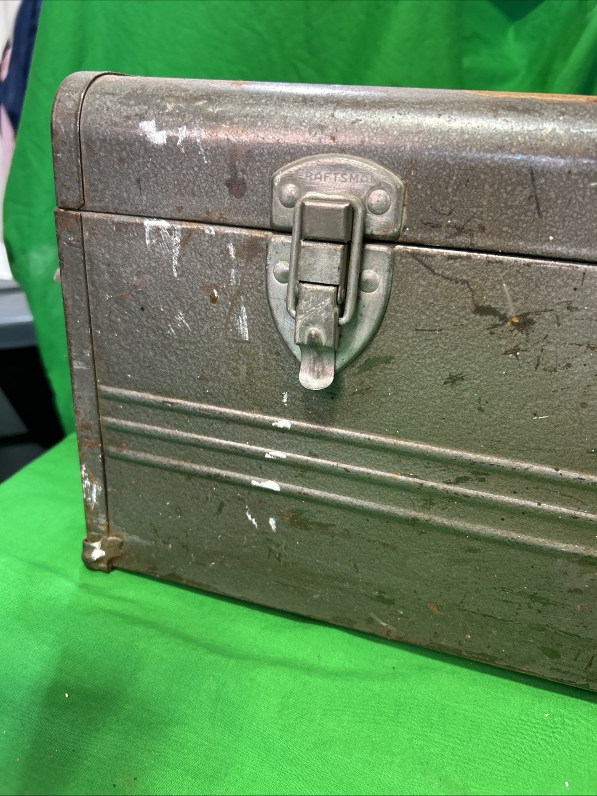 Craftsman 6517 Carpenters Toolbox w/Tray -1950's Logo