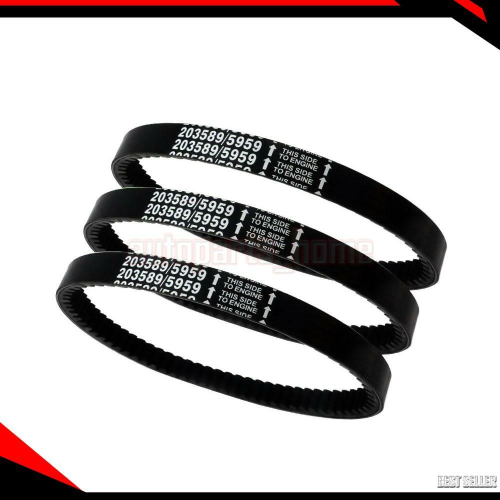 3Pc 30 series go kart cogged torque converter drive belt 203589-3 for comet 5959