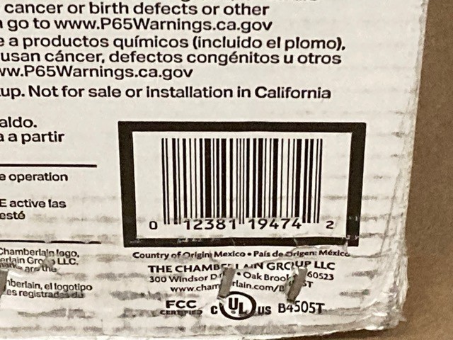 Chamberlain Garage Door Opener 3/4 HP B4505T Quiet Drive Belt with MYQ