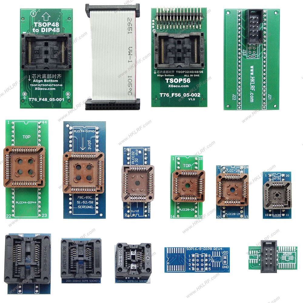 XGecu T76 Programmer +14adapter & SPI SAM EFI Ribbon Cable ROM Debug Connector
